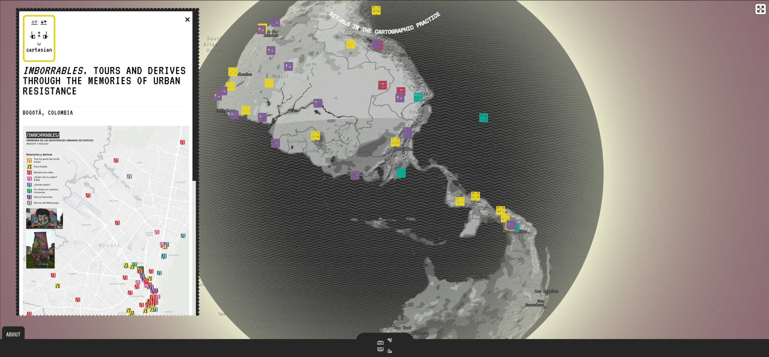 Imborrables en el mapa Rituals in the Cartographic Practice